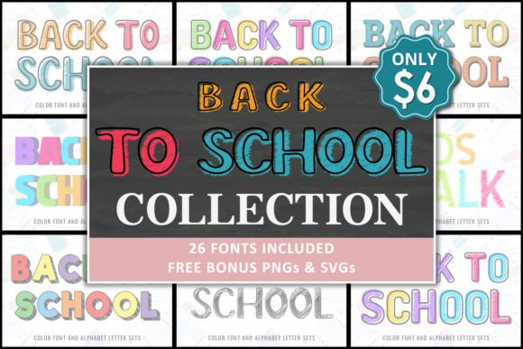 Back to School Collection: A Playful Font Set for Creative Projects