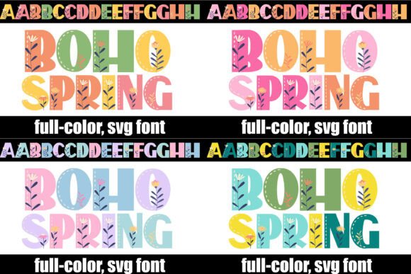 Boho Spring Bundle: A Floral Font for Free-Spirited Design