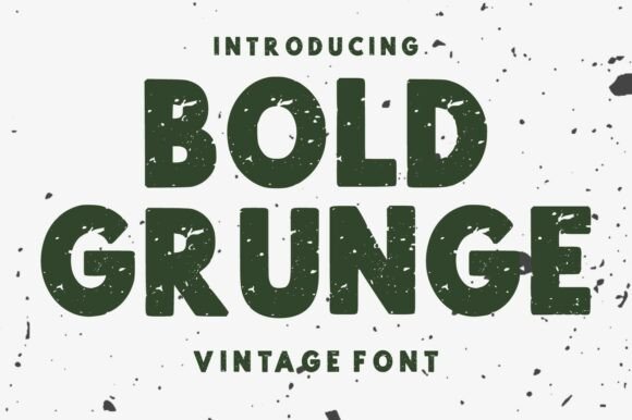 Bold Grunge: The Vintage Distressed Font That Elevates Design Projects