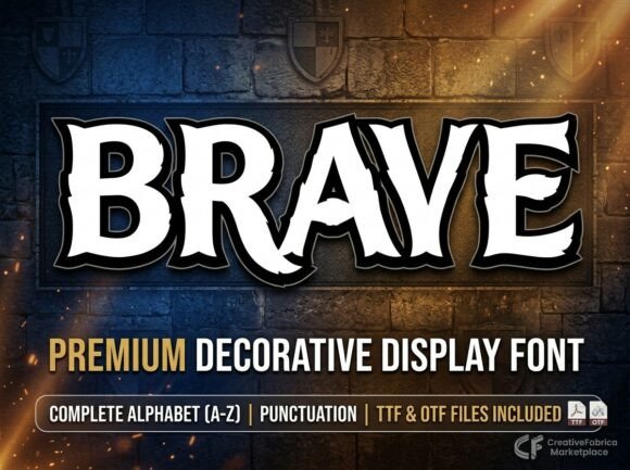 Brave: The Avant-Garde Display Font Redefining Visual Communication