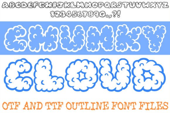 Chunky Cloud Font