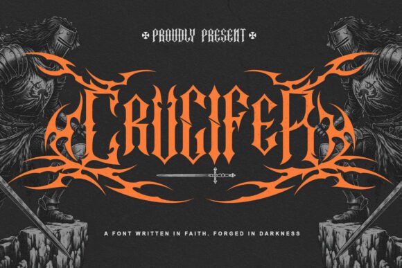 Crucifer: A Gothic Blackletter Font for Dark Devotion and Visual Power