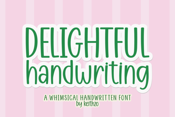 Delightful Handwriting: A Modern Twist on Retro Typography