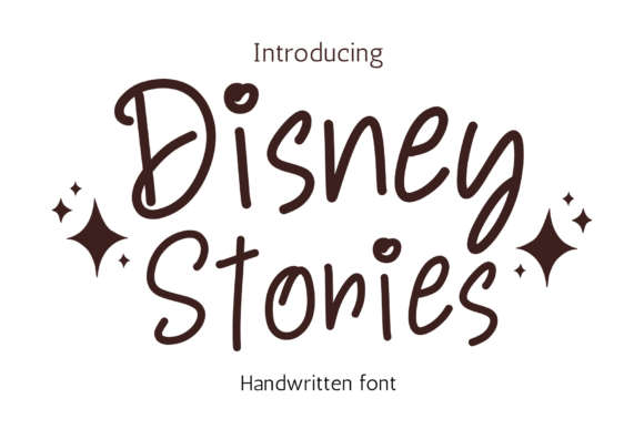 Disney Stories Handwritten Font: A Playful and Authentic Design Asset for Creative Projects