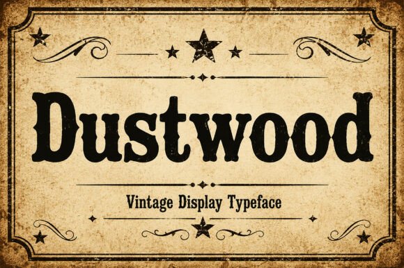 Dustwood Font: A Playful Twist on Bold Typography