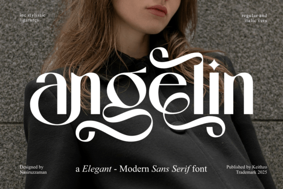 Elevate Your Designs with Angelin, a Modern Elegant Sans Serif Font