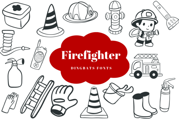 Firefighter Font: A Sketch Style Dingbat for Creative Projects