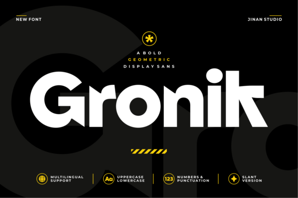 Gronik: A Bold Geometric Font for Modern Design