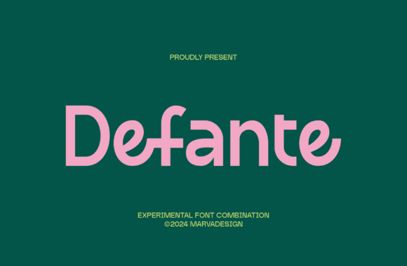 Introducing Defante: A Modern Sans-Serif Font with a Unique Personality