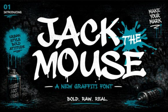 Jack The Mouse A New Graffiti Font: Infuse Your Designs with Urban Attitude