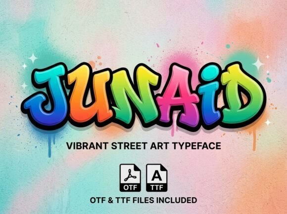 Junaid: A Vibrant Graffiti-Style Font for Creative Expression