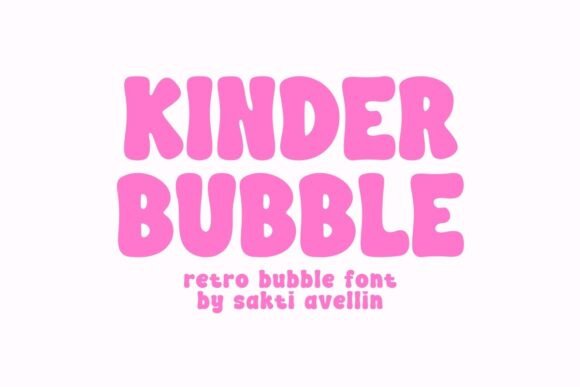 Kinder Bubble: A Nostalgic Typography Gem