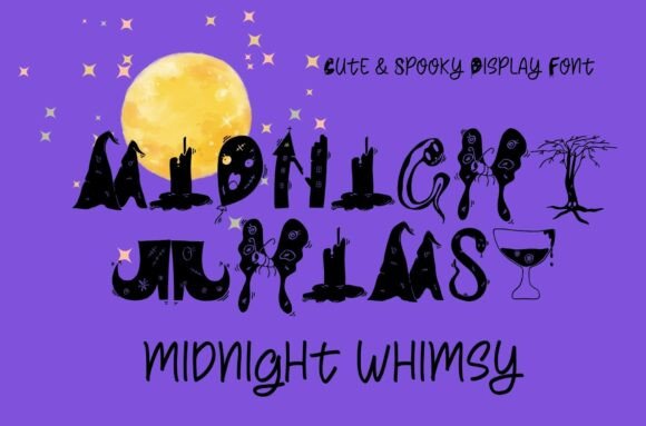 Midnight Whimsy Font for Halloween Creativity