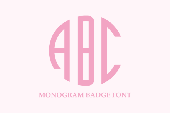 Monogram Badge: A Stylish Font for Creative Projects