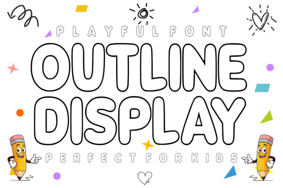 Outline Display: A Playful Font for Creative Projects