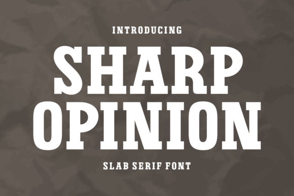 Sharp Opinion: A Bold Font for Modern Design