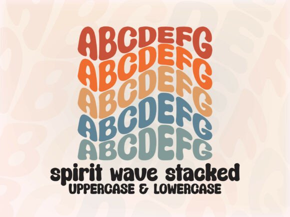 Spirit Wave – Wavy Stacked Bubble Font for Creative Projects