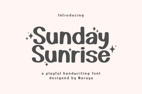 Sunday Sunrise Font for Creative Projects
