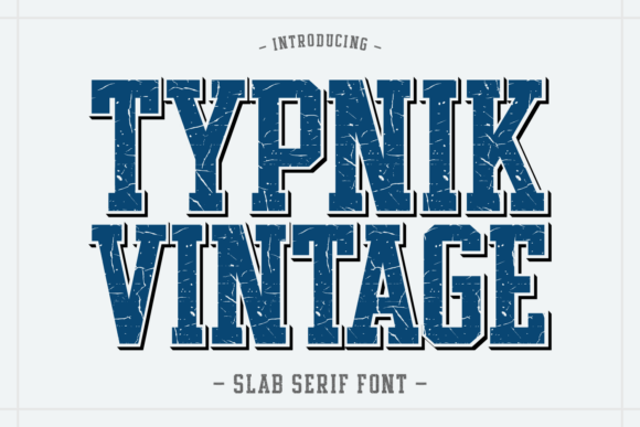 Typnik Vintage: A Bold Slab Serif for Rugged Branding