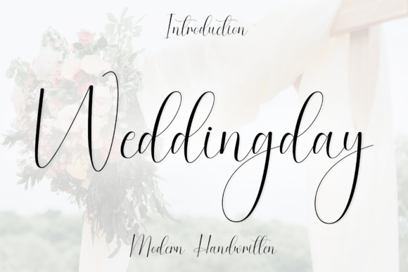Weddingday: A Modern Handwritten Script Font for Elegant Design