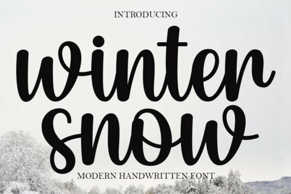 Winter Snow Font